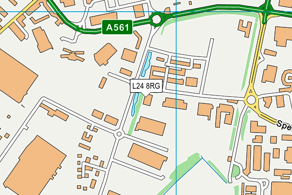 L24 8RG map - OS VectorMap District (Ordnance Survey) L24 8RG map - OS VectorMap District (Ordnance Survey)