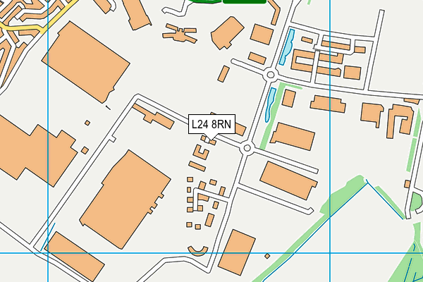 L24 8RN map - OS VectorMap District (Ordnance Survey) L24 8RN map - OS VectorMap District (Ordnance Survey)