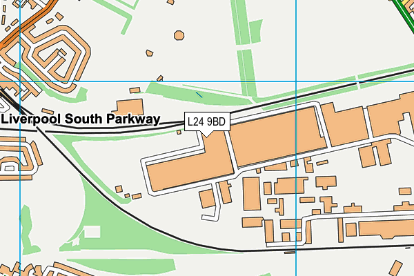 L24 9BD map - OS VectorMap District (Ordnance Survey) L24 9BD map - OS VectorMap District (Ordnance Survey)