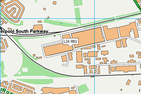 L24 9BG map - OS VectorMap District (Ordnance Survey) L24 9BG map - OS VectorMap District (Ordnance Survey)