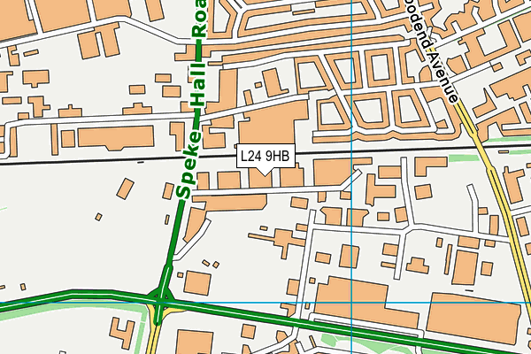L24 9HB map - OS VectorMap District (Ordnance Survey) L24 9HB map - OS VectorMap District (Ordnance Survey)