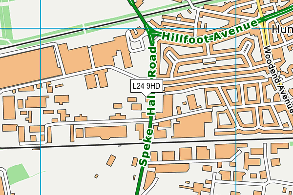 L24 9HD map - OS VectorMap District (Ordnance Survey) L24 9HD map - OS VectorMap District (Ordnance Survey)
