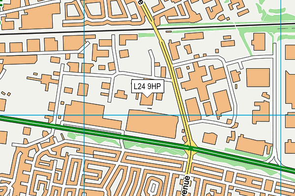 L24 9HP map - OS VectorMap District (Ordnance Survey) L24 9HP map - OS VectorMap District (Ordnance Survey)