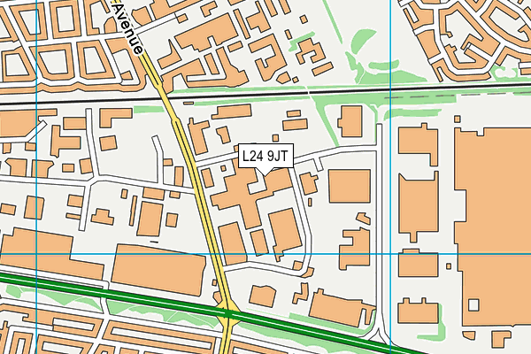 L24 9JT map - OS VectorMap District (Ordnance Survey) L24 9JT map - OS VectorMap District (Ordnance Survey)
