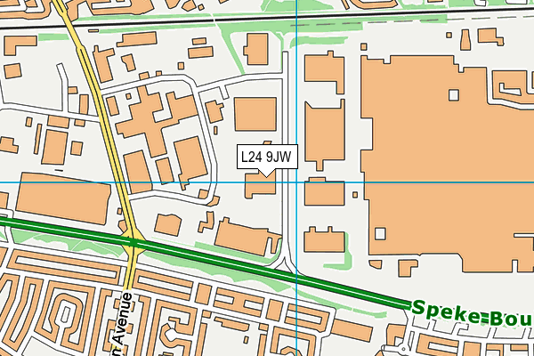 L24 9JW map - OS VectorMap District (Ordnance Survey) L24 9JW map - OS VectorMap District (Ordnance Survey)