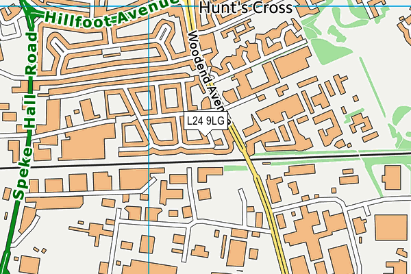 L24 9LG map - OS VectorMap District (Ordnance Survey) L24 9LG map - OS VectorMap District (Ordnance Survey)