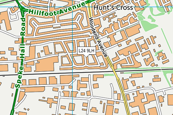 L24 9LH map - OS VectorMap District (Ordnance Survey) L24 9LH map - OS VectorMap District (Ordnance Survey)