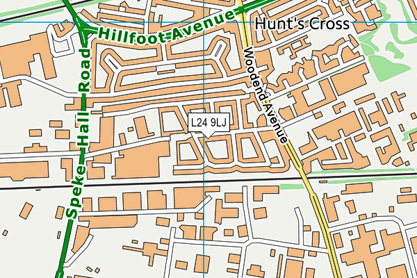 L24 9LJ map - OS VectorMap District (Ordnance Survey) L24 9LJ map - OS VectorMap District (Ordnance Survey)