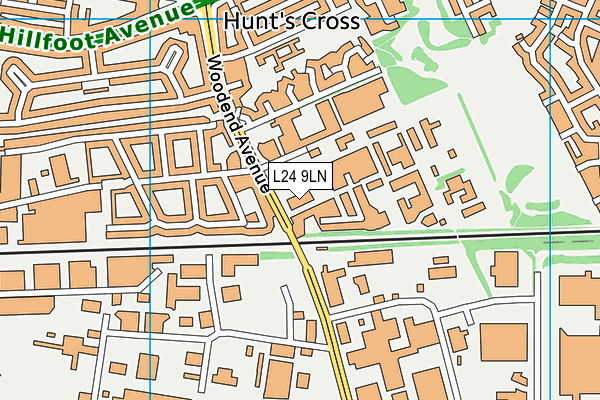 L24 9LN map - OS VectorMap District (Ordnance Survey) L24 9LN map - OS VectorMap District (Ordnance Survey)