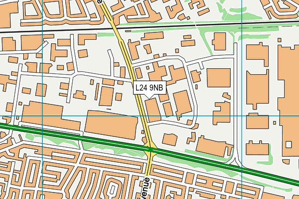 L24 9NB map - OS VectorMap District (Ordnance Survey) L24 9NB map - OS VectorMap District (Ordnance Survey)