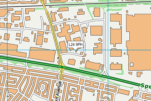 L24 9PH map - OS VectorMap District (Ordnance Survey) L24 9PH map - OS VectorMap District (Ordnance Survey)
