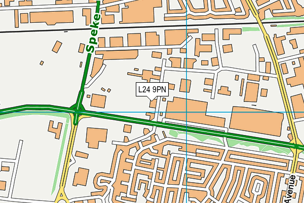 L24 9PN map - OS VectorMap District (Ordnance Survey) L24 9PN map - OS VectorMap District (Ordnance Survey)