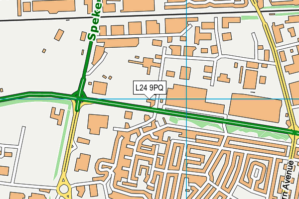L24 9PQ map - OS VectorMap District (Ordnance Survey) L24 9PQ map - OS VectorMap District (Ordnance Survey)