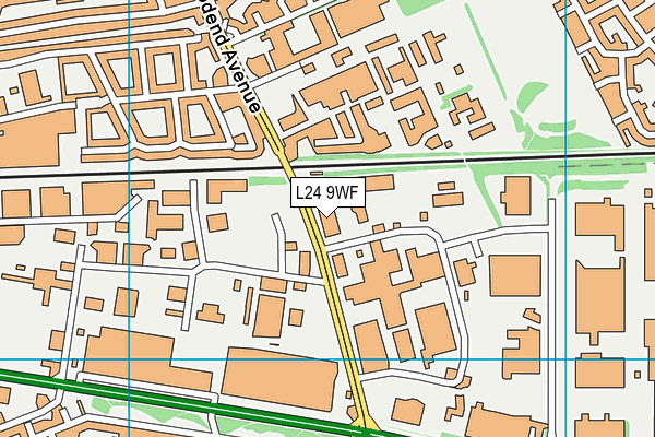 L24 9WF map - OS VectorMap District (Ordnance Survey) L24 9WF map - OS VectorMap District (Ordnance Survey)