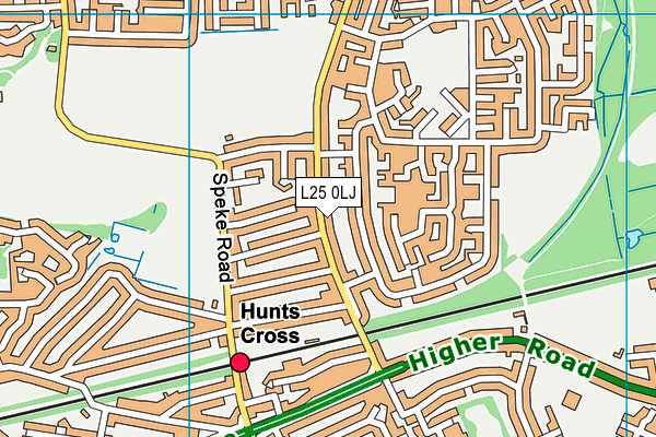 L25 0LJ map - OS VectorMap District (Ordnance Survey) L25 0LJ map - OS VectorMap District (Ordnance Survey)