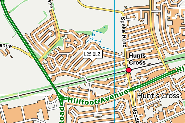 L25 0LZ map - OS VectorMap District (Ordnance Survey) L25 0LZ map - OS VectorMap District (Ordnance Survey)