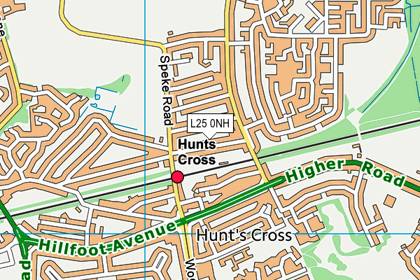 L25 0NH map - OS VectorMap District (Ordnance Survey) L25 0NH map - OS VectorMap District (Ordnance Survey)