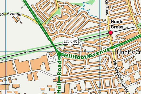 L25 0NX map - OS VectorMap District (Ordnance Survey) L25 0NX map - OS VectorMap District (Ordnance Survey)