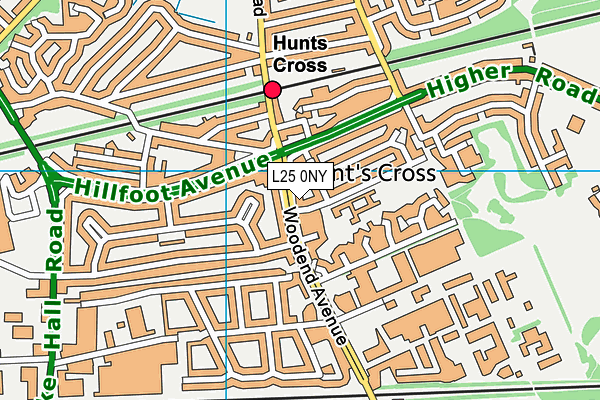 L25 0NY map - OS VectorMap District (Ordnance Survey) L25 0NY map - OS VectorMap District (Ordnance Survey)