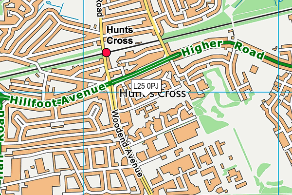 L25 0PJ map - OS VectorMap District (Ordnance Survey) L25 0PJ map - OS VectorMap District (Ordnance Survey)