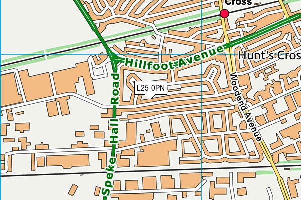 L25 0PN map - OS VectorMap District (Ordnance Survey) L25 0PN map - OS VectorMap District (Ordnance Survey)