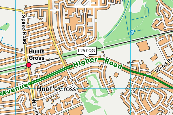 L25 0QG map - OS VectorMap District (Ordnance Survey) L25 0QG map - OS VectorMap District (Ordnance Survey)