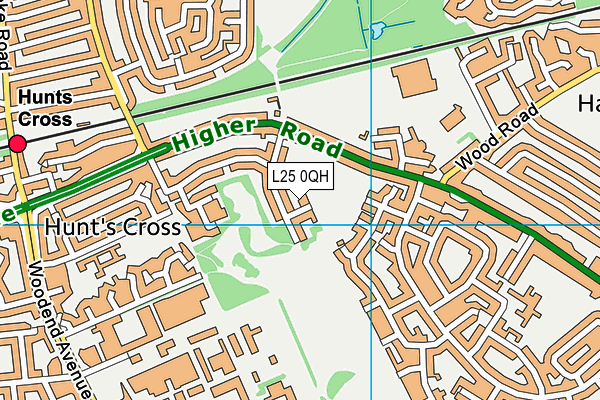 L25 0QH map - OS VectorMap District (Ordnance Survey) L25 0QH map - OS VectorMap District (Ordnance Survey)