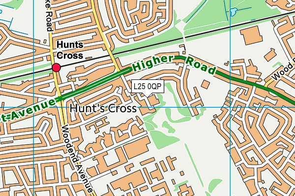 L25 0QP map - OS VectorMap District (Ordnance Survey) L25 0QP map - OS VectorMap District (Ordnance Survey)