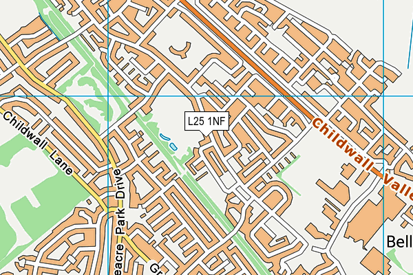 L25 1NF map - OS VectorMap District (Ordnance Survey) L25 1NF map - OS VectorMap District (Ordnance Survey)