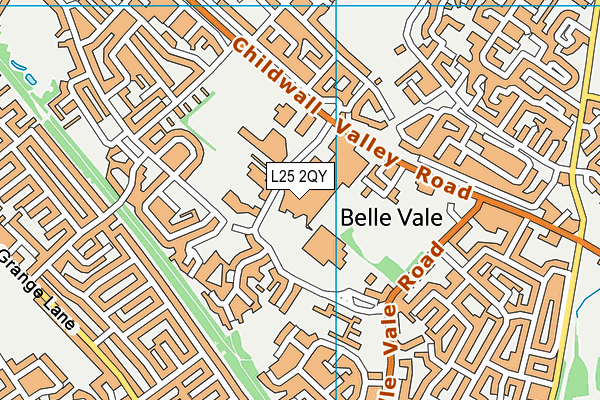 L25 2QY map - OS VectorMap District (Ordnance Survey) L25 2QY map - OS VectorMap District (Ordnance Survey)