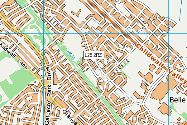 L25 2RZ map - OS VectorMap District (Ordnance Survey) L25 2RZ map - OS VectorMap District (Ordnance Survey)