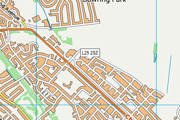 L25 2SZ map - OS VectorMap District (Ordnance Survey) L25 2SZ map - OS VectorMap District (Ordnance Survey)