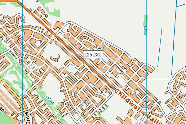L25 2XU map - OS VectorMap District (Ordnance Survey) L25 2XU map - OS VectorMap District (Ordnance Survey)