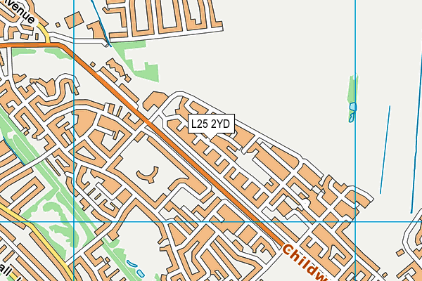 L25 2YD map - OS VectorMap District (Ordnance Survey) L25 2YD map - OS VectorMap District (Ordnance Survey)