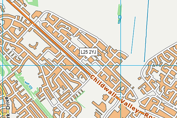 L25 2YJ map - OS VectorMap District (Ordnance Survey) L25 2YJ map - OS VectorMap District (Ordnance Survey)