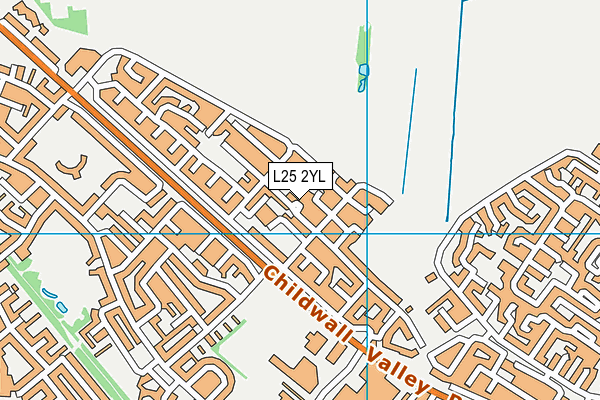 L25 2YL map - OS VectorMap District (Ordnance Survey) L25 2YL map - OS VectorMap District (Ordnance Survey)