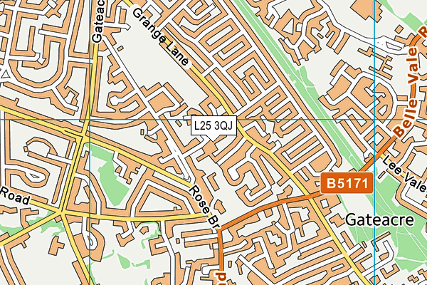 L25 3QJ map - OS VectorMap District (Ordnance Survey) L25 3QJ map - OS VectorMap District (Ordnance Survey)