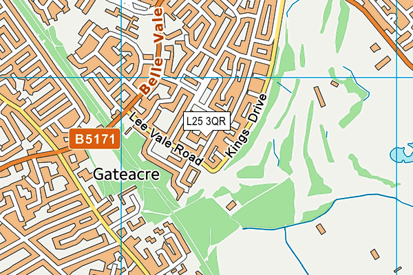 L25 3QR map - OS VectorMap District (Ordnance Survey) L25 3QR map - OS VectorMap District (Ordnance Survey)