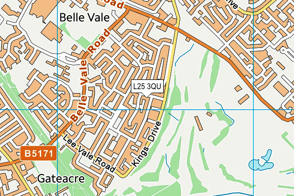 L25 3QU map - OS VectorMap District (Ordnance Survey) L25 3QU map - OS VectorMap District (Ordnance Survey)