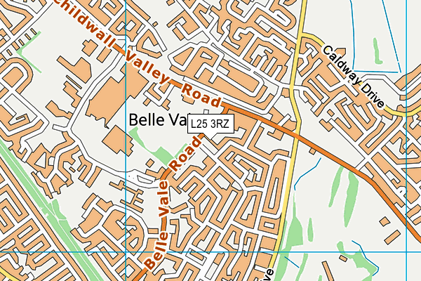 L25 3RZ map - OS VectorMap District (Ordnance Survey) L25 3RZ map - OS VectorMap District (Ordnance Survey)
