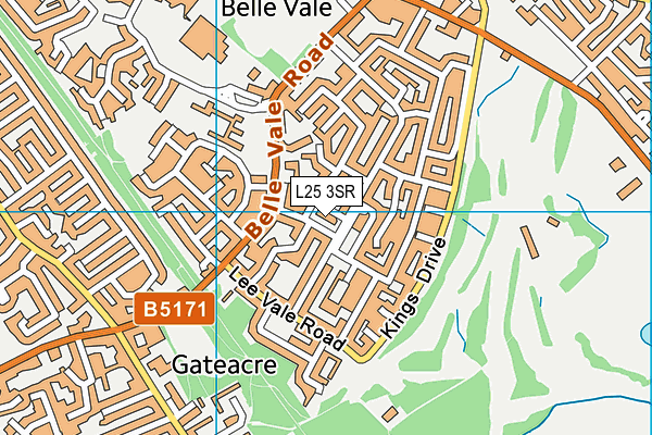 L25 3SR map - OS VectorMap District (Ordnance Survey) L25 3SR map - OS VectorMap District (Ordnance Survey)