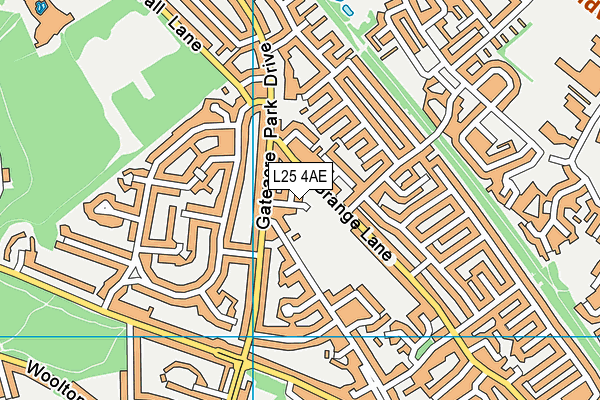 L25 4AE map - OS VectorMap District (Ordnance Survey) L25 4AE map - OS VectorMap District (Ordnance Survey)