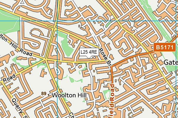 L25 4RE map - OS VectorMap District (Ordnance Survey) L25 4RE map - OS VectorMap District (Ordnance Survey)