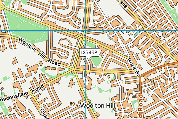 L25 4RP map - OS VectorMap District (Ordnance Survey) L25 4RP map - OS VectorMap District (Ordnance Survey)