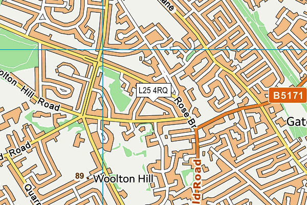 L25 4RQ map - OS VectorMap District (Ordnance Survey) L25 4RQ map - OS VectorMap District (Ordnance Survey)