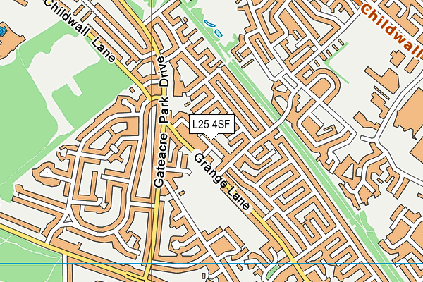L25 4SF map - OS VectorMap District (Ordnance Survey) L25 4SF map - OS VectorMap District (Ordnance Survey)