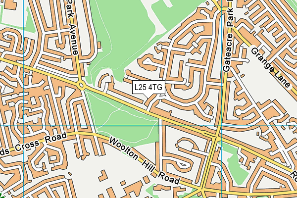 L25 4TG map - OS VectorMap District (Ordnance Survey) L25 4TG map - OS VectorMap District (Ordnance Survey)