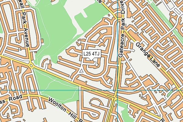 L25 4TJ map - OS VectorMap District (Ordnance Survey) L25 4TJ map - OS VectorMap District (Ordnance Survey)