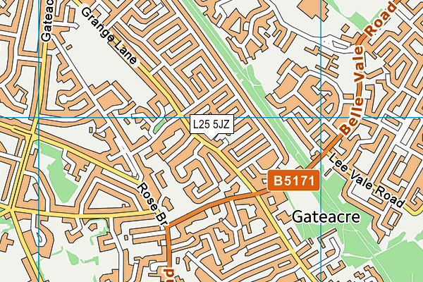 L25 5JZ map - OS VectorMap District (Ordnance Survey) L25 5JZ map - OS VectorMap District (Ordnance Survey)