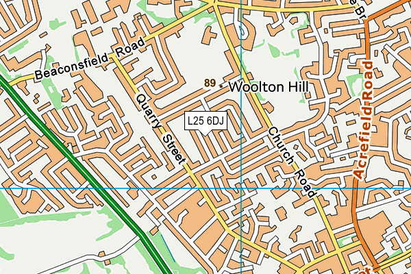 L25 6DJ map - OS VectorMap District (Ordnance Survey) L25 6DJ map - OS VectorMap District (Ordnance Survey)